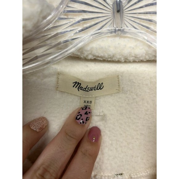 Madewell XXS (Re)sourced Fleece Quilted-Pocket Popover Jacket - Picture 6 of 8